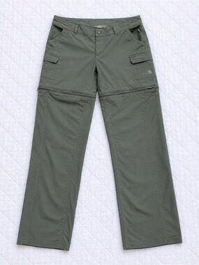 The North Face Convertible Hiking Pants Women’s 8 Olive Zip Off